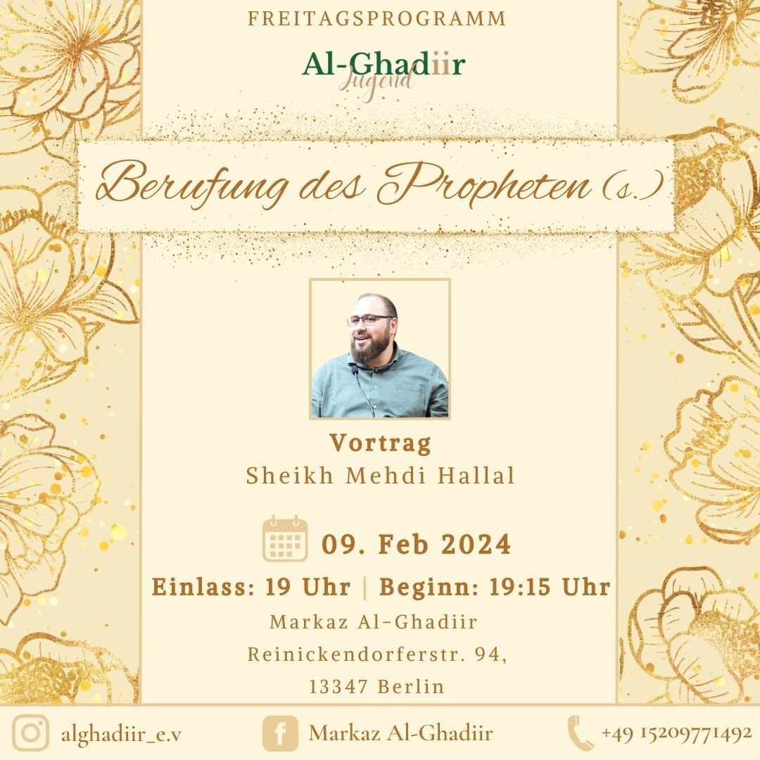 Veranstaltung 9.2. Al Ghadiir Berlin