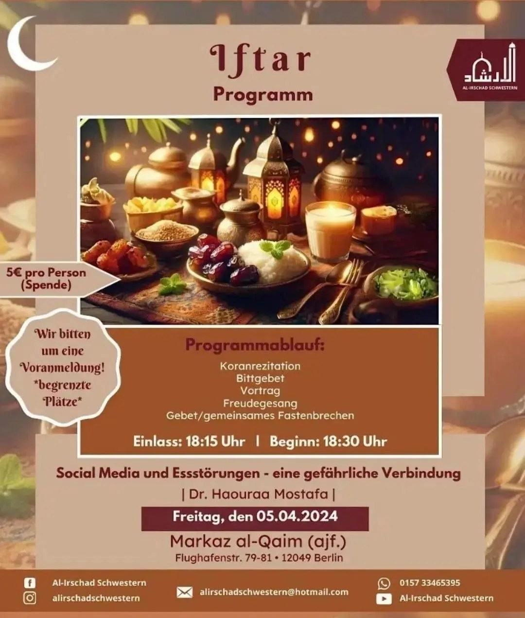 Veranstaltung 5.4. Iftar