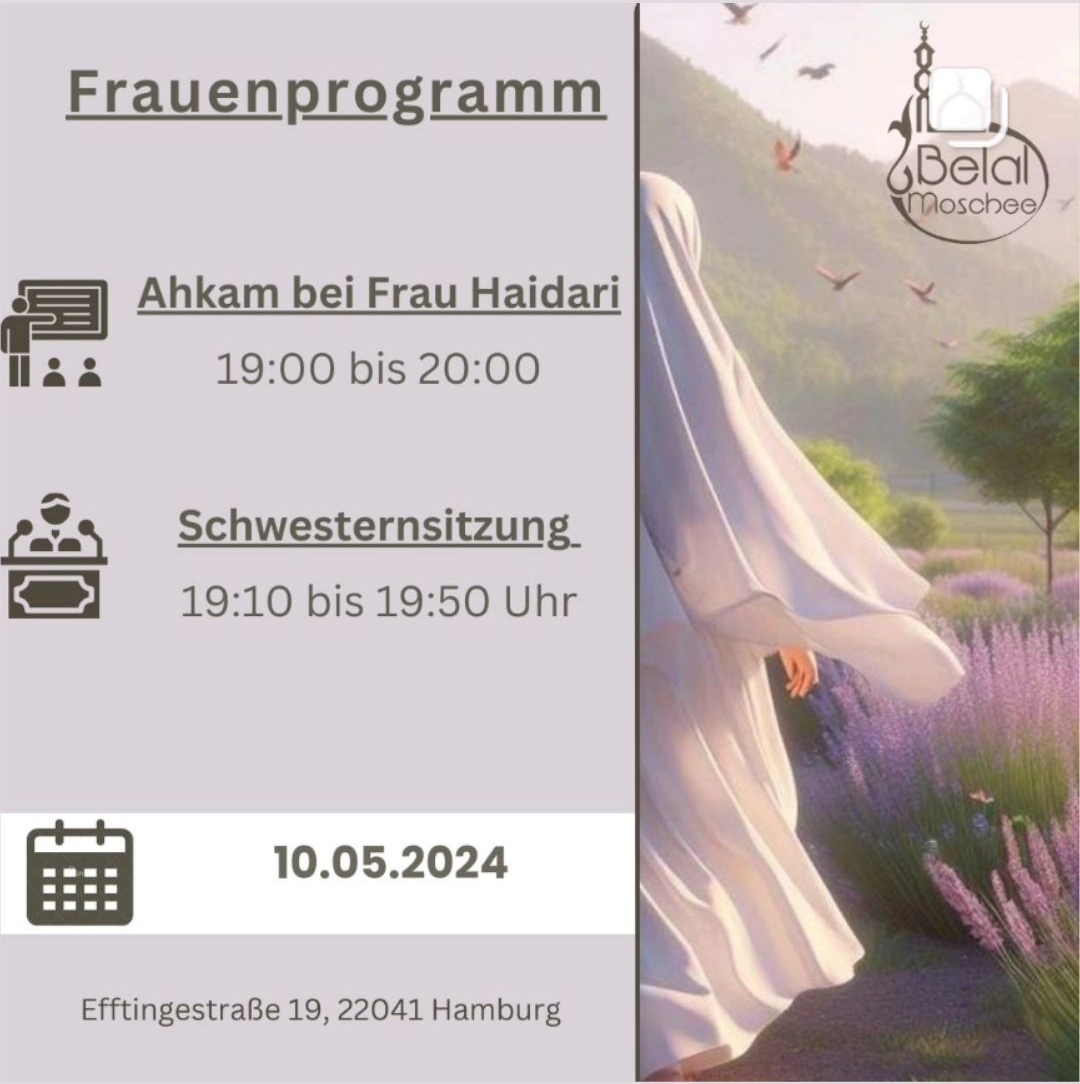 10.5. Frauenprogramm Bilal Moschee Hamburg Veranstaltung
