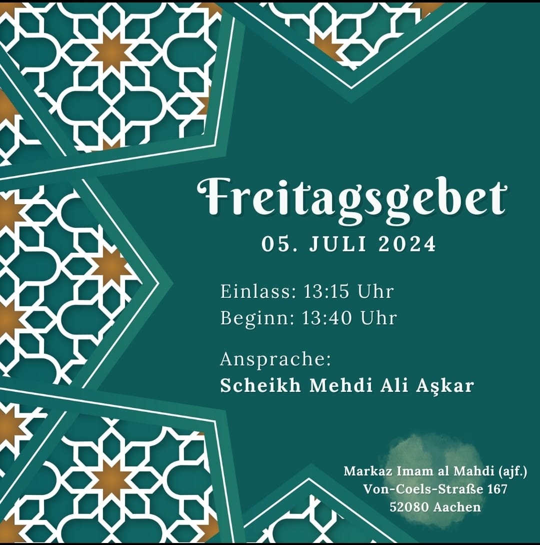 5. Juli Freitagsgebet Aachen