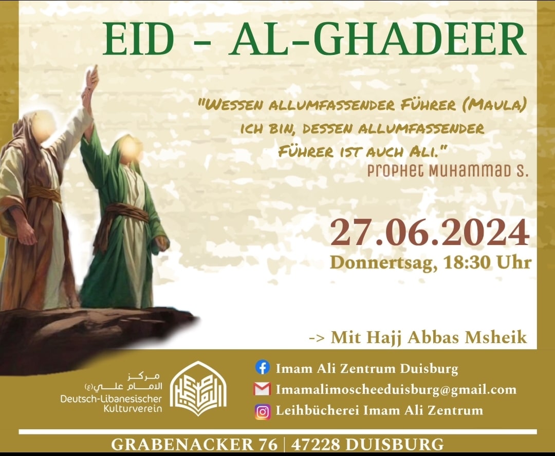 27.6. Aid al Ghadir Veranstaltung in Duisburg