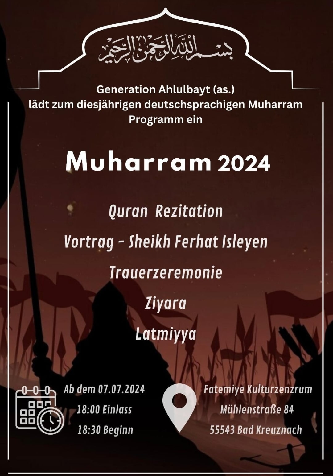 Muharram Bad Kreuznach ab 7.7.