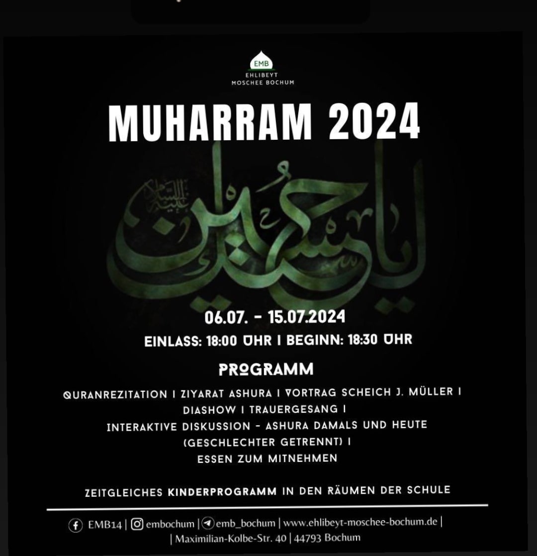 Muharram Bochum EMB 6.-15.7.