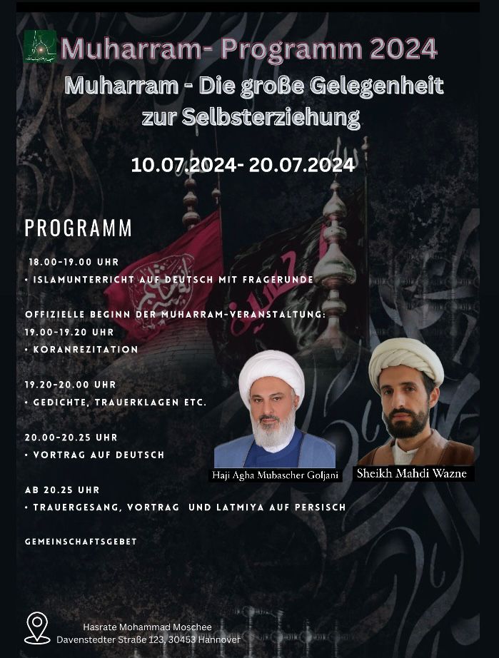 Muharram Hannover dt. 10.-20.7.