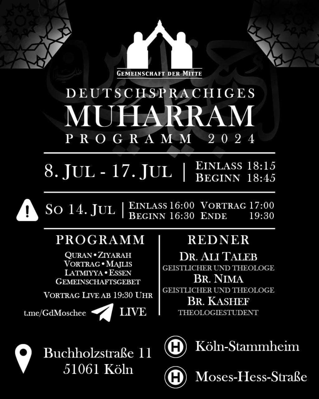 Muharram Köln GDM 8.-17.7.