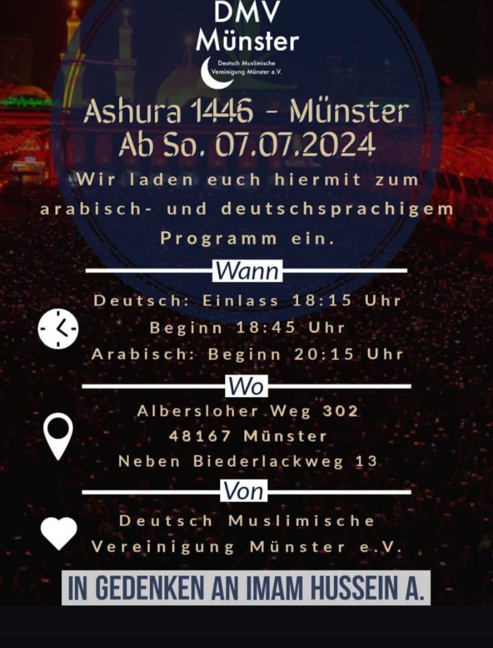 Muharram Münster DMV ab 7.7.