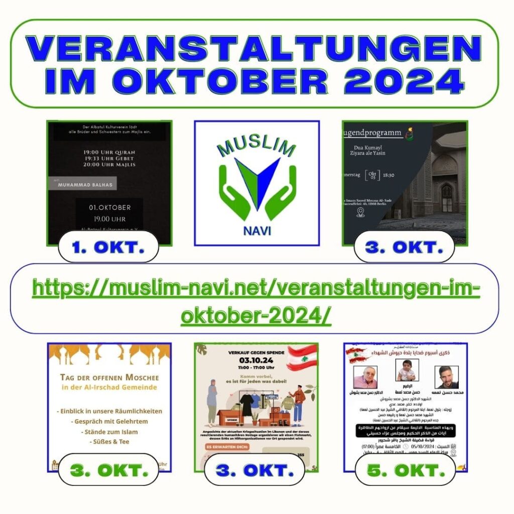 Veranstaltungen im Oktober 2024