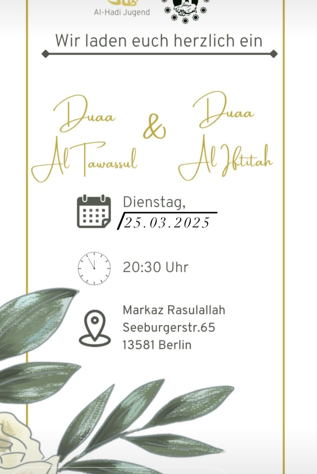 25.3. Markaz R. Berlin