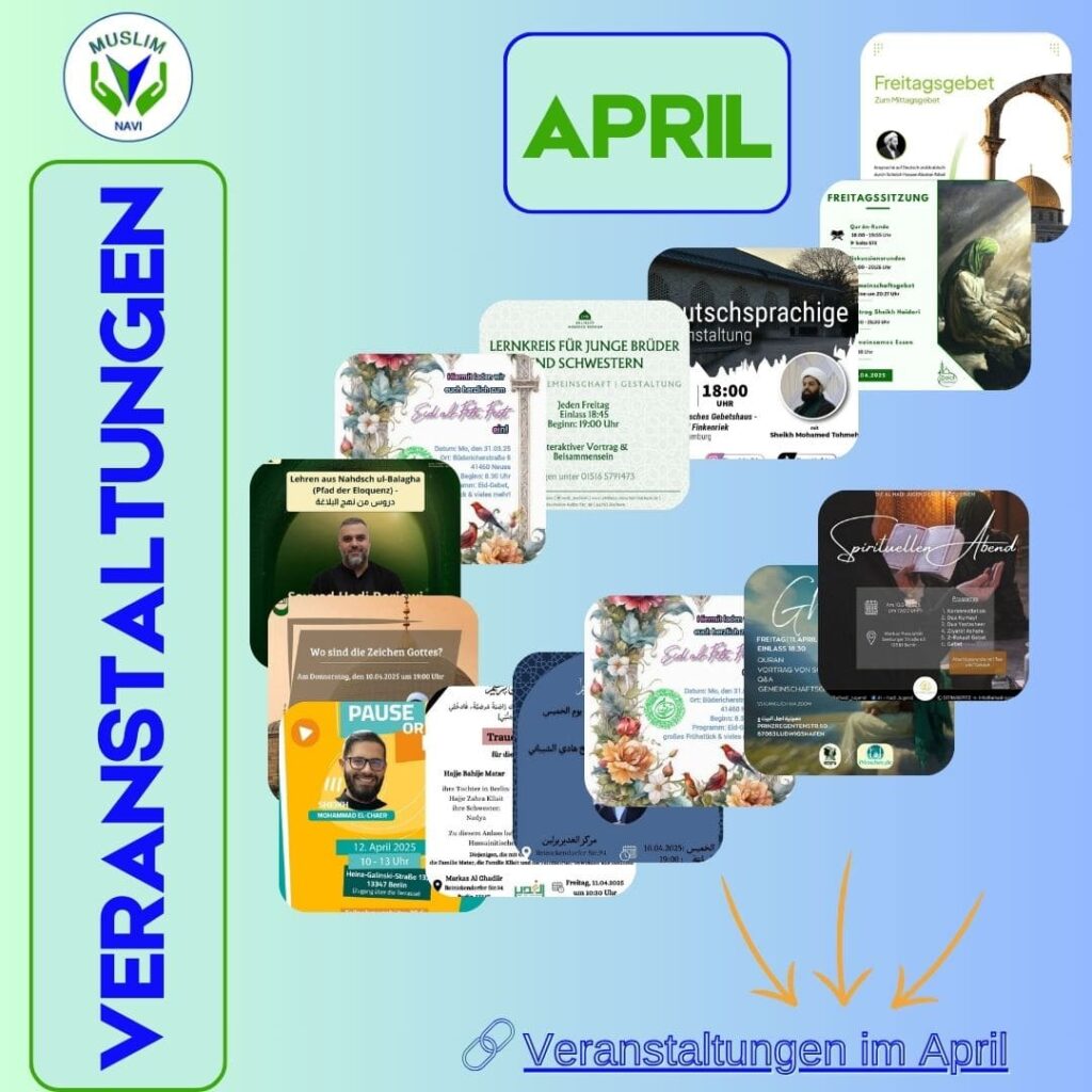 April Veranstaltungen