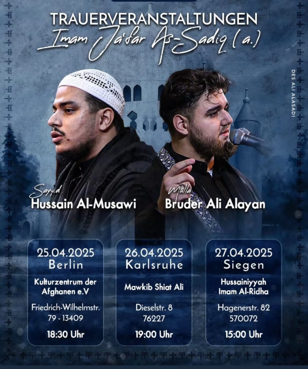 25.-27.4. Majlis al Fatiha
