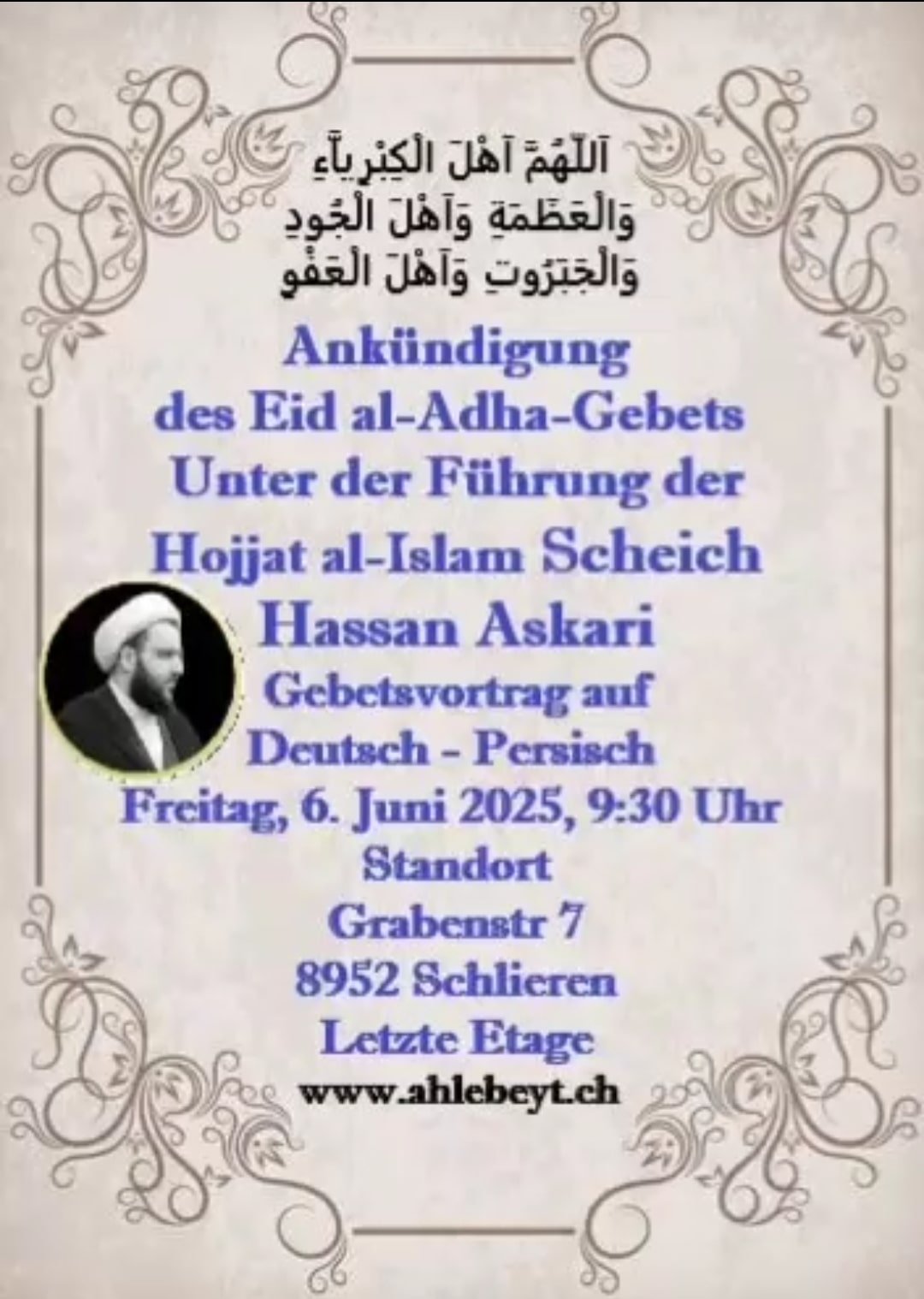 6.6. Aidgebet Schlieren CH