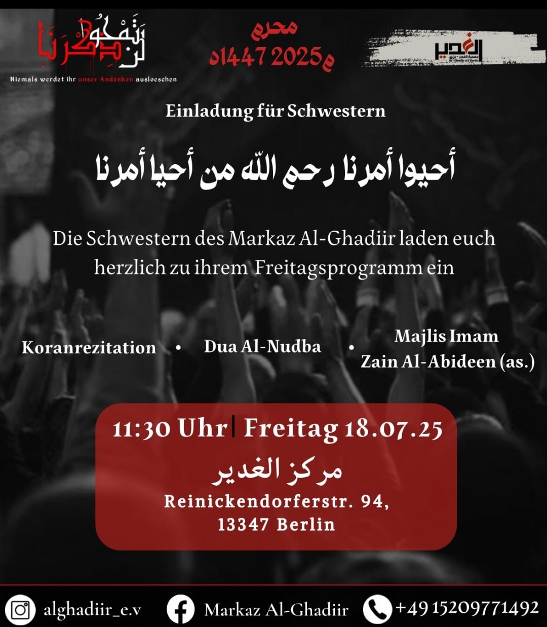 18.7. Al Ghadirr Berlin