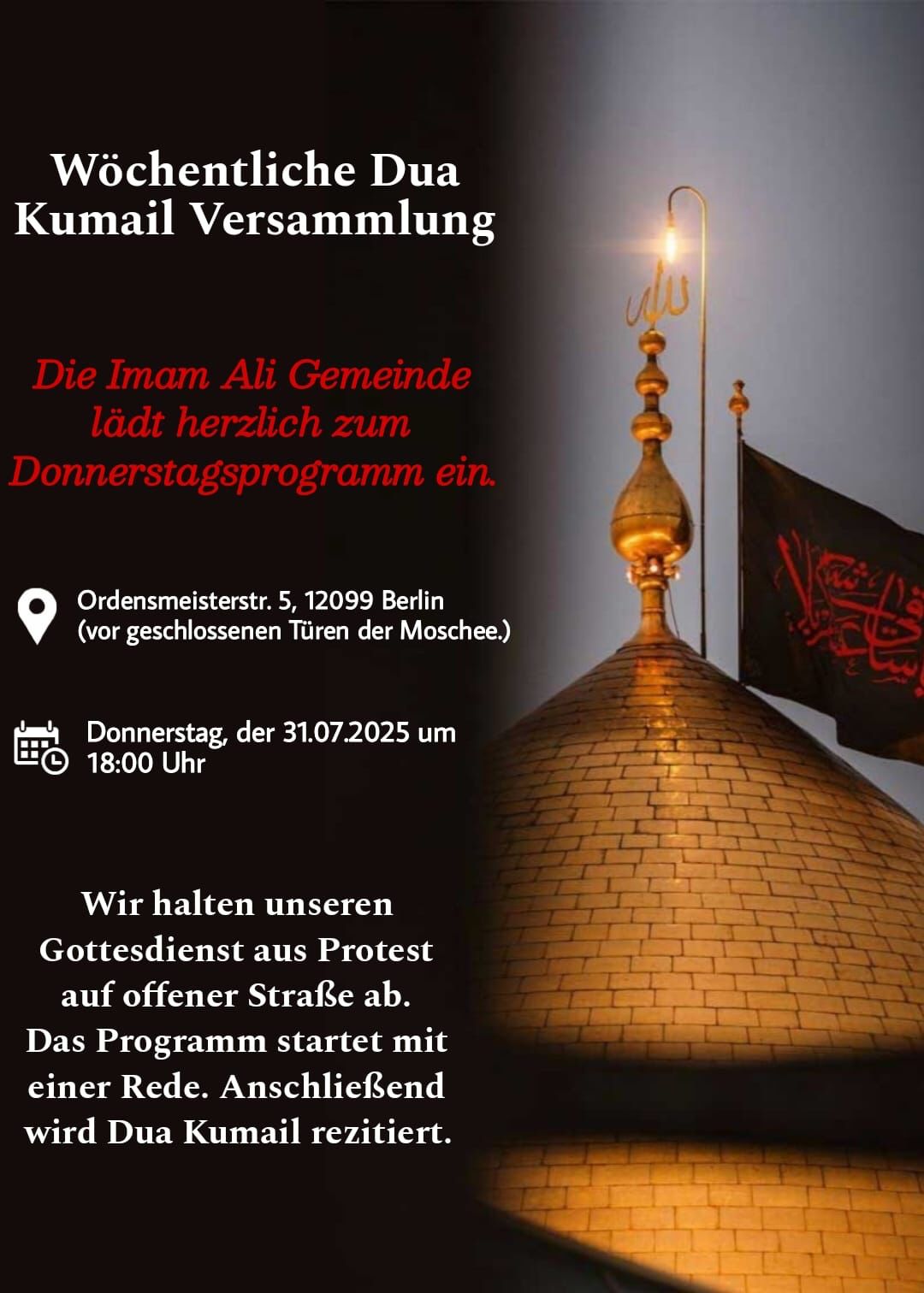31.7. Dua Kumayl Berlin