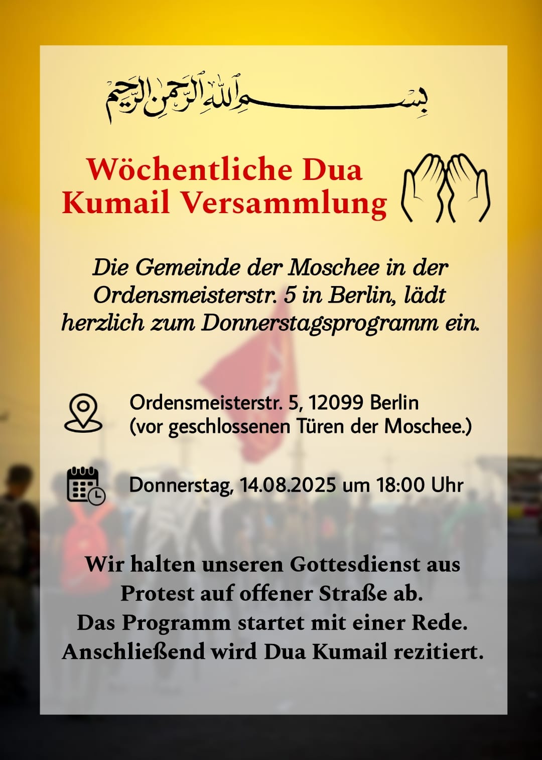 14.8. Dua Kumayl Berlin