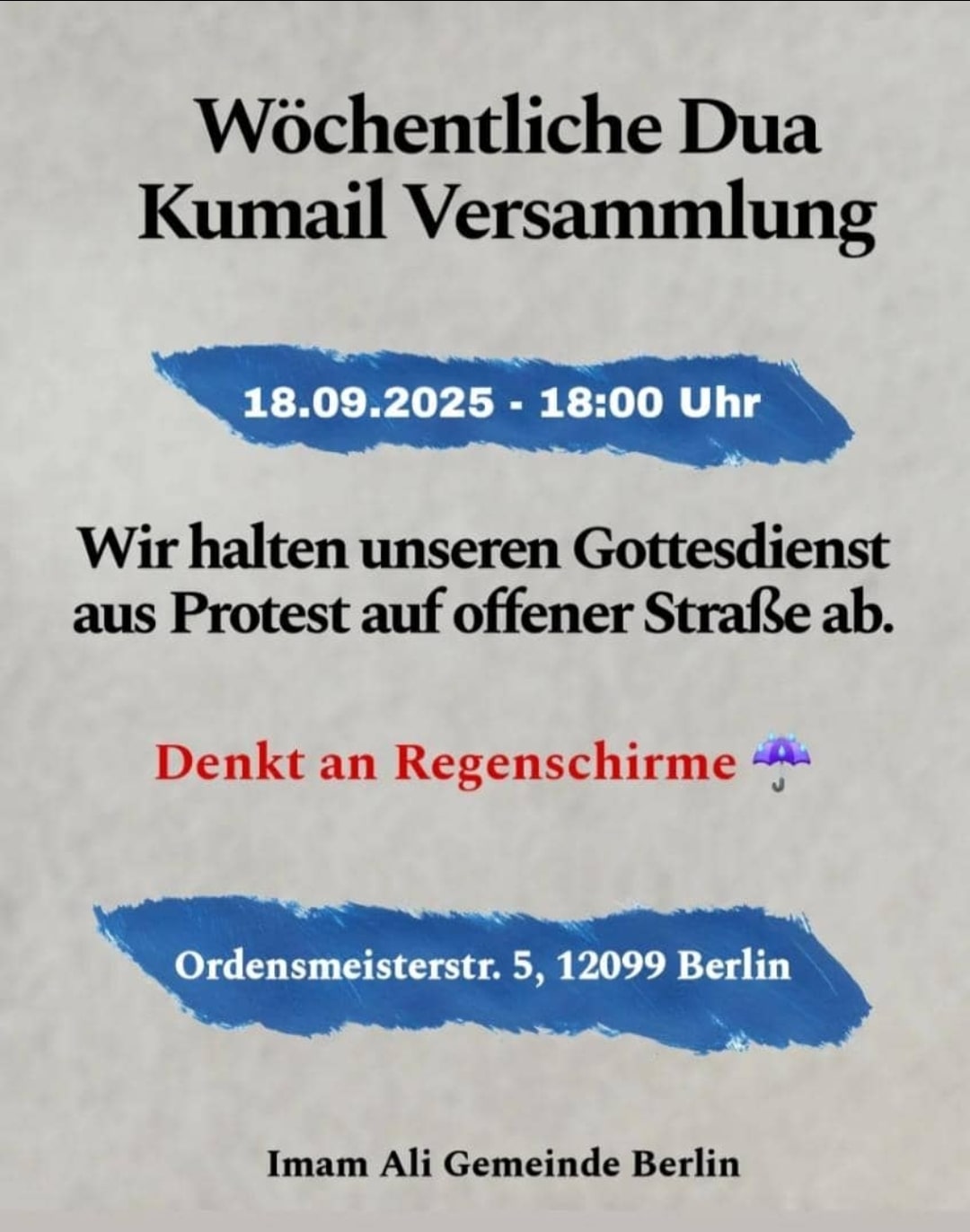 18.9. Dua Kumayl Berlin