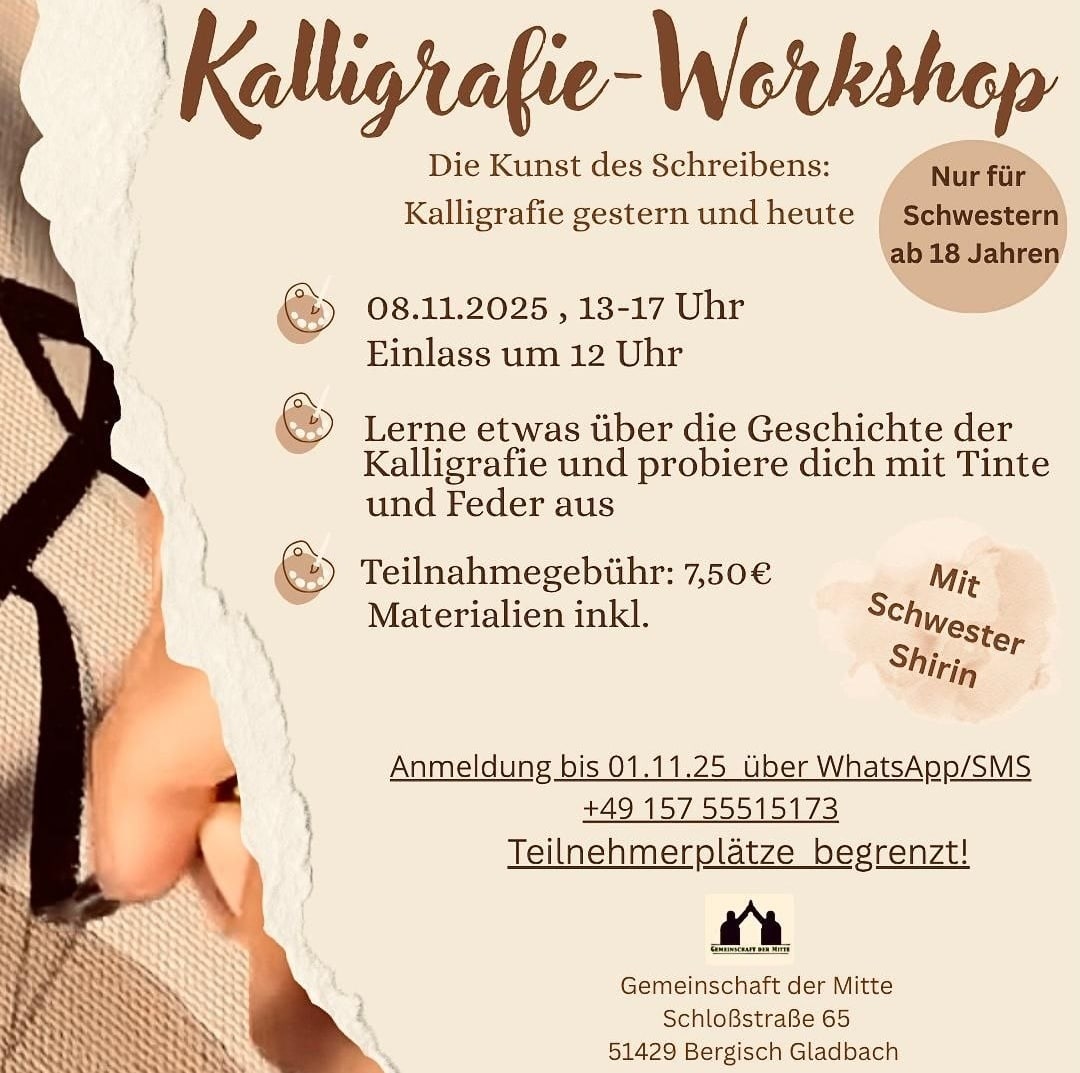 1.11. Workshop Kalligraphie