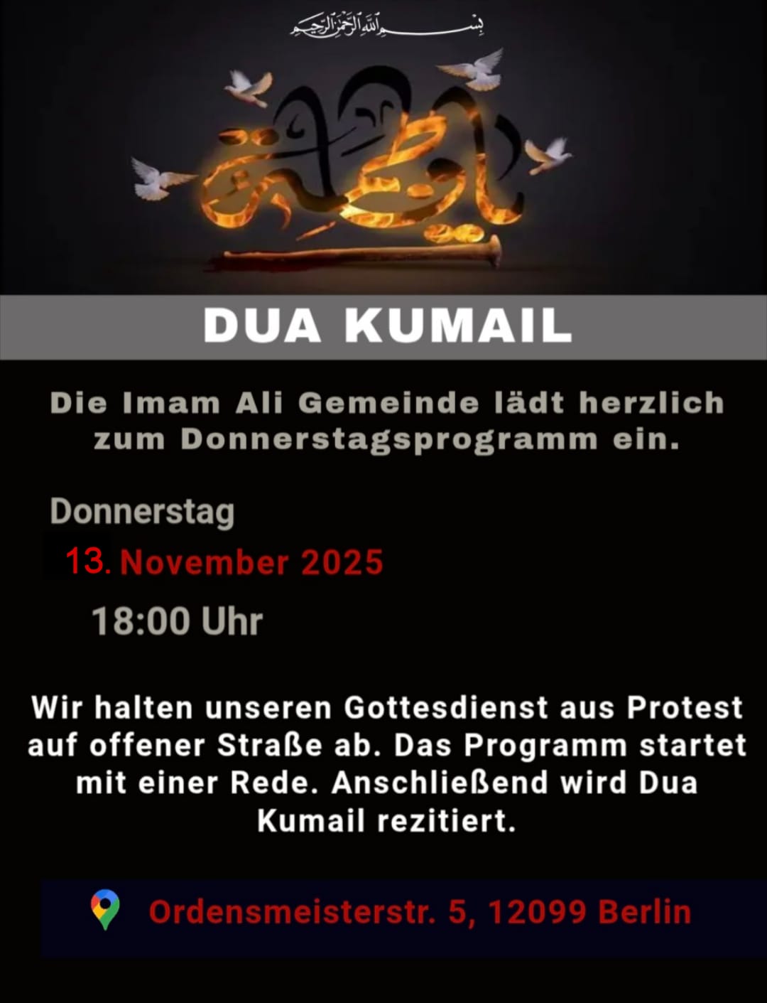 13.11. Dua Kumayl Berlin