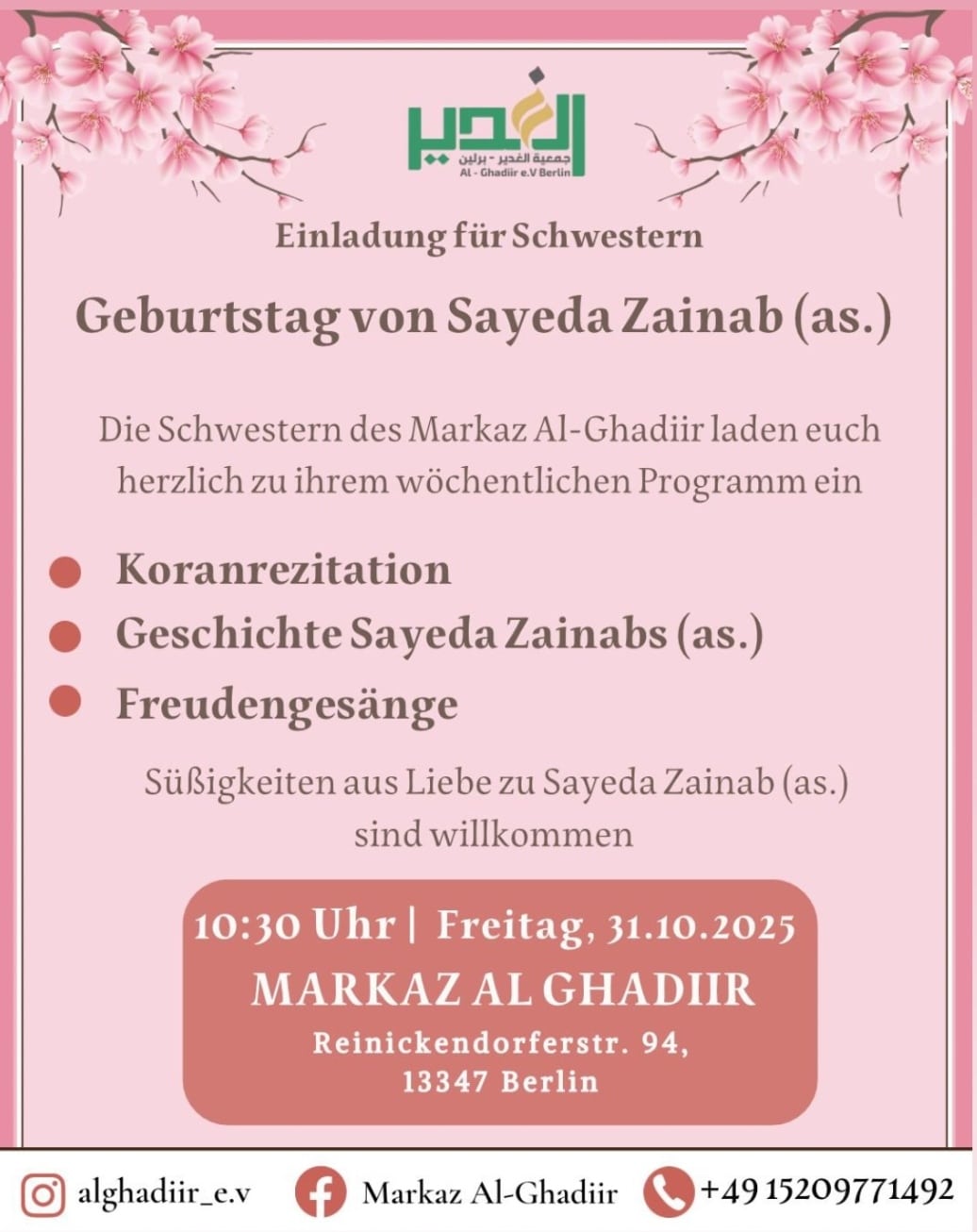 31.10. Al Ghadiir Frauen
