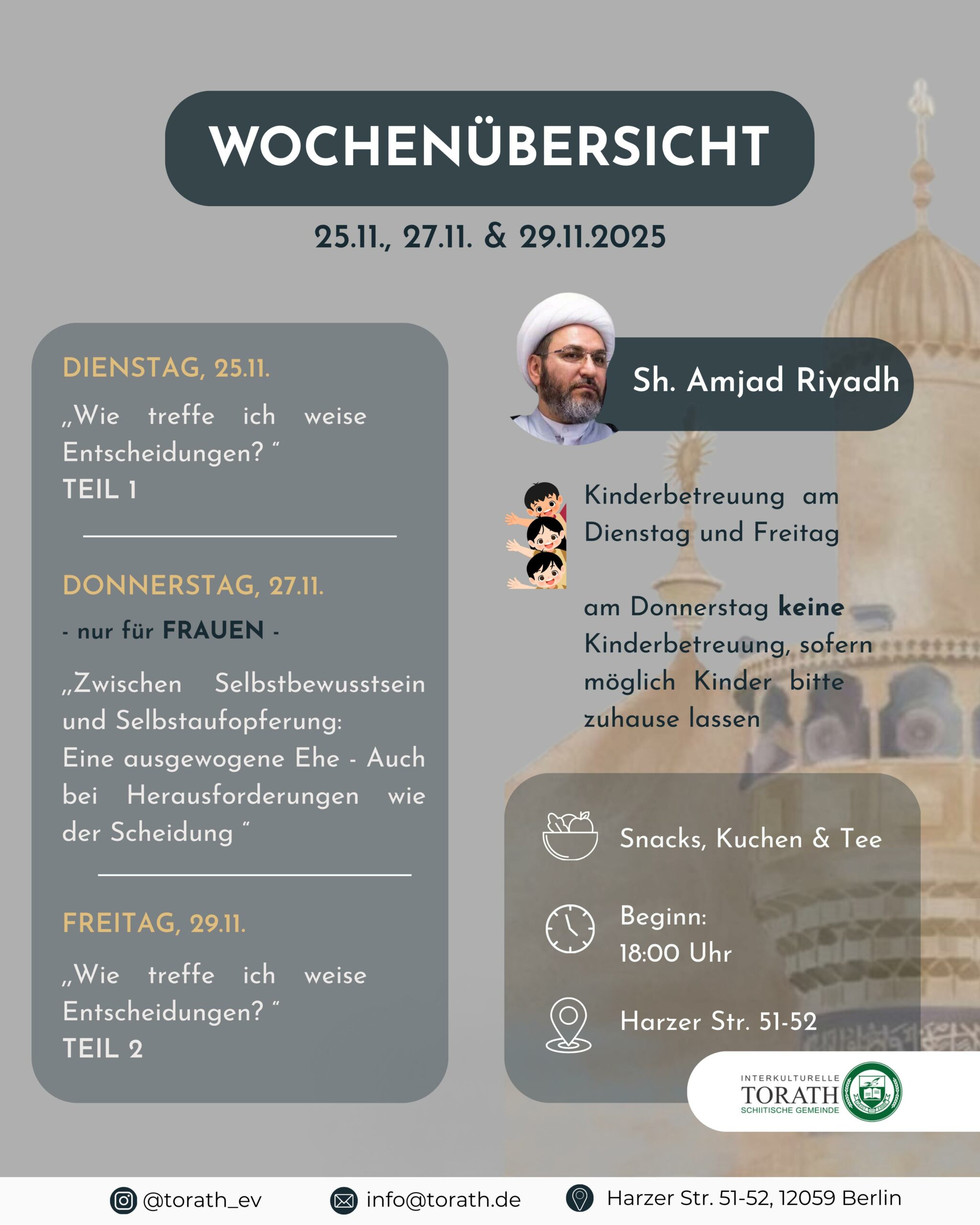 25.,27. & 29.11. Torath