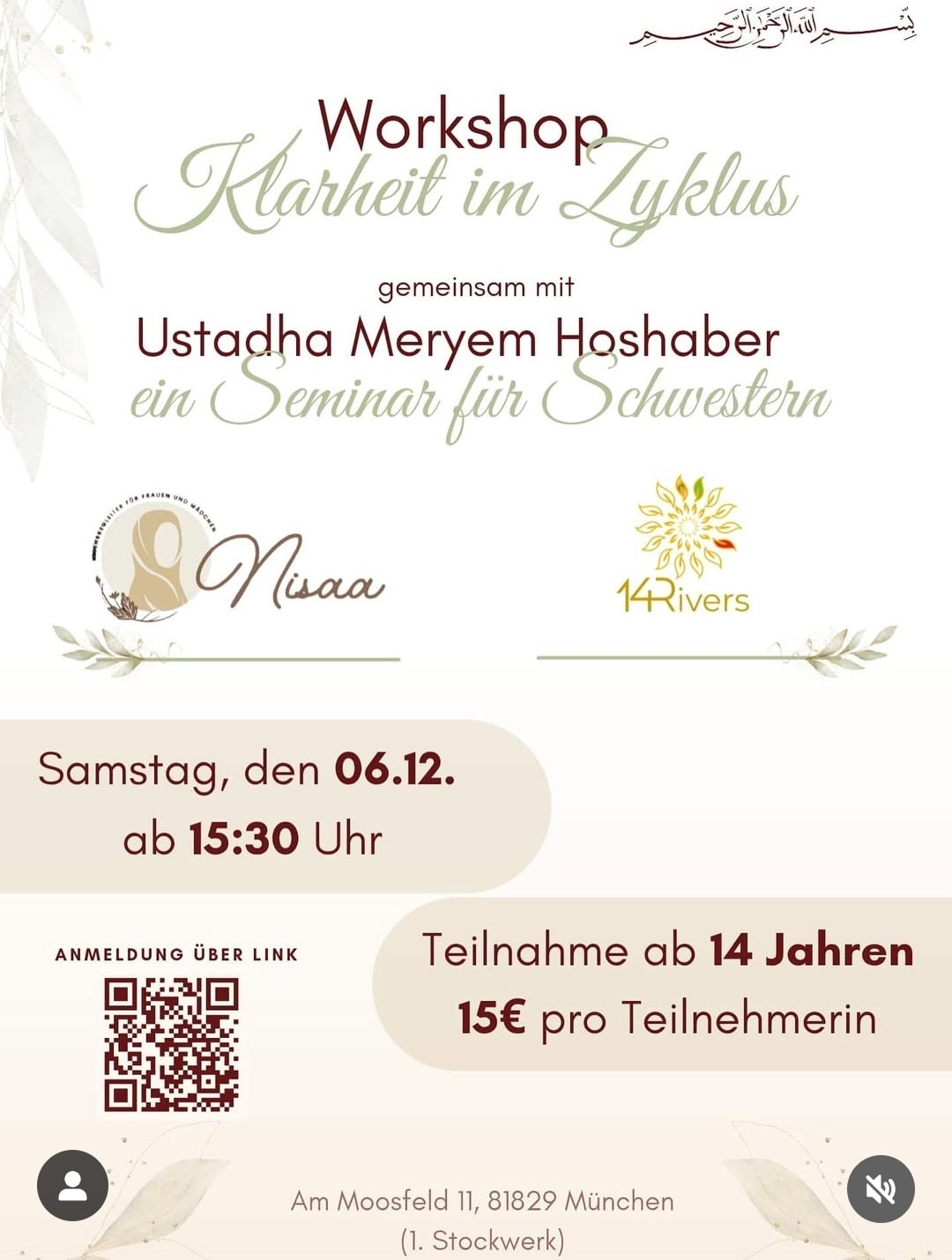 6.12. Workshop für Schwestern